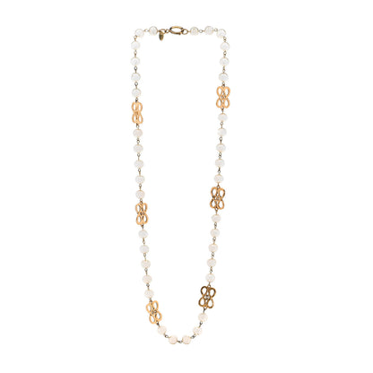 Chanel Pearl Long Necklace Gold 3 of 6