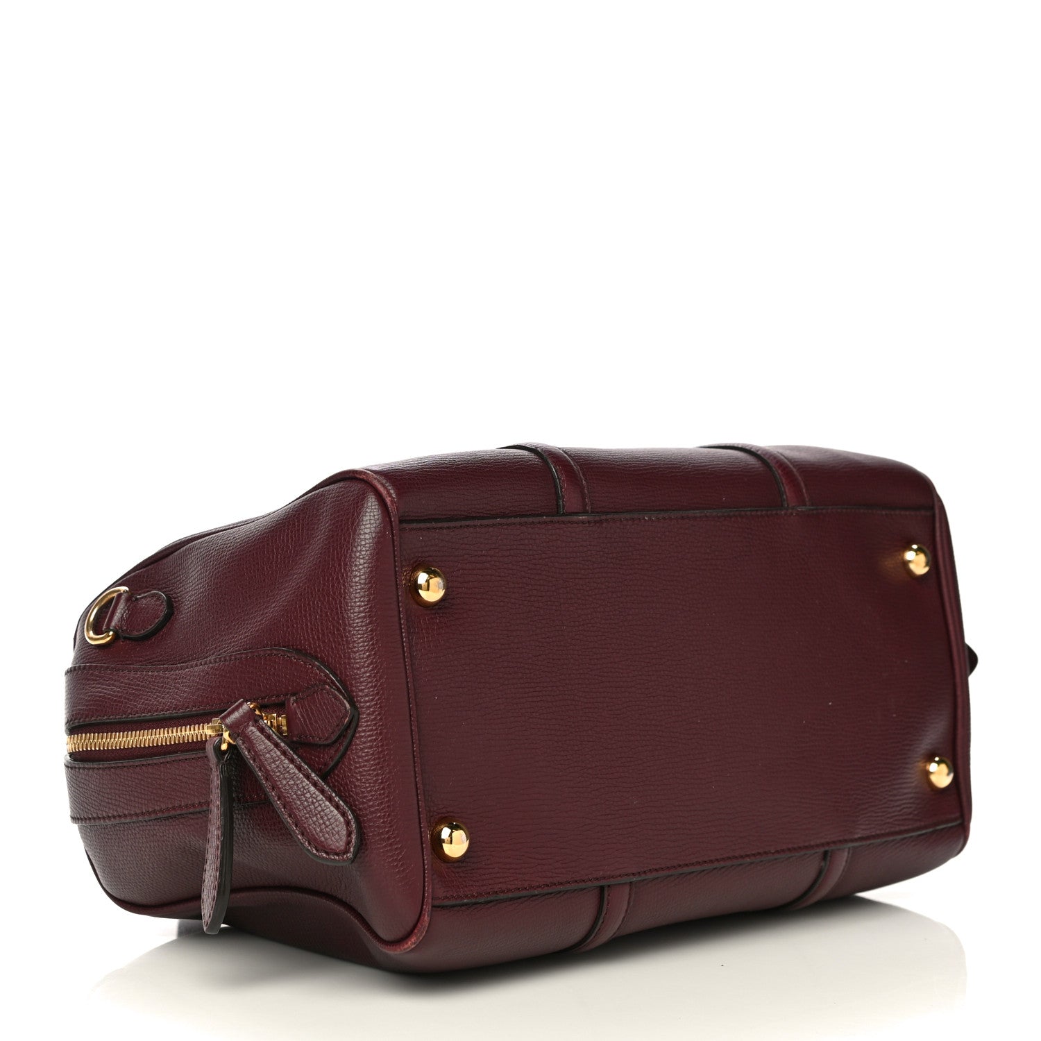 Burberry Derby Calfskin Medium Alchester Bowling Bag Mahogany Red 4 of 18