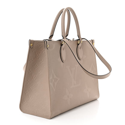 Louis Vuitton Empreinte Monogram Giant Onthego MM Tourterelle 3 of 10