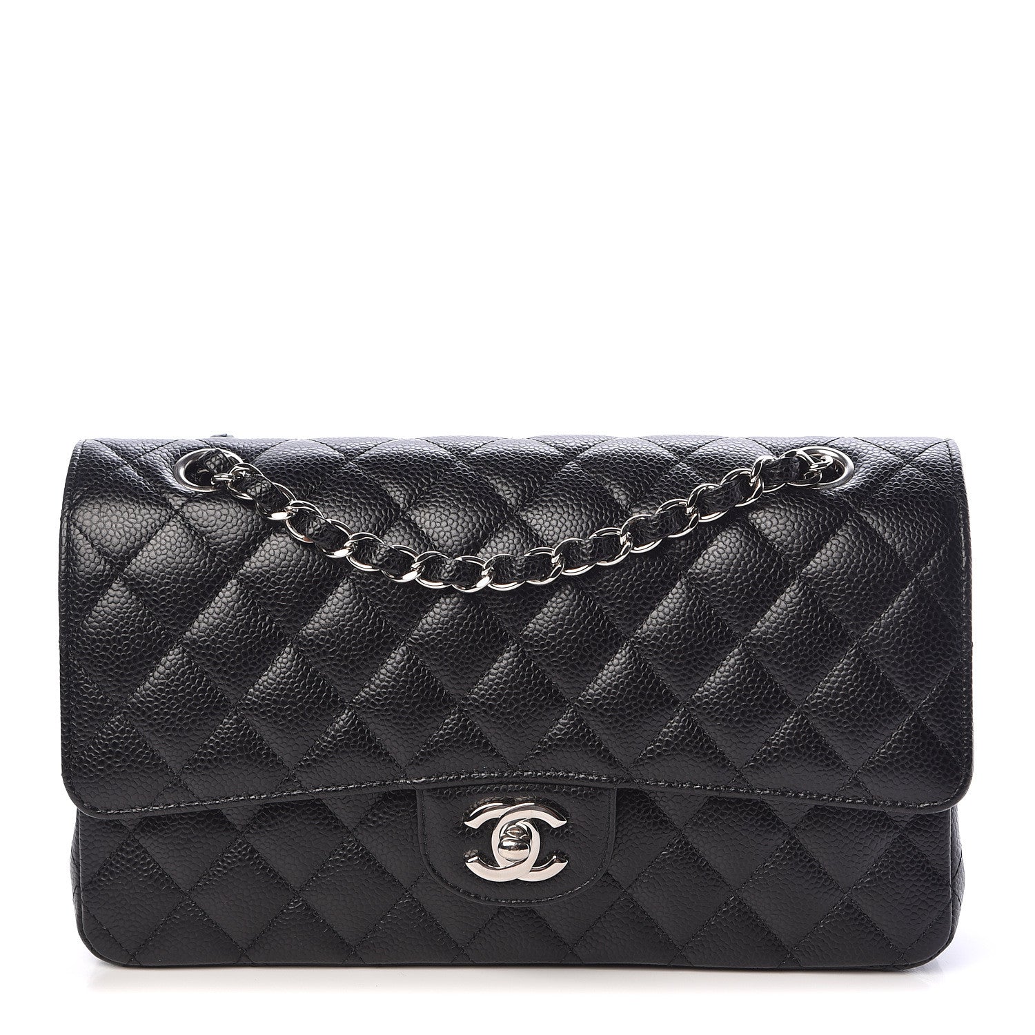 Chanel Caviar Quilted Medium Double Flap Black 1 of 10