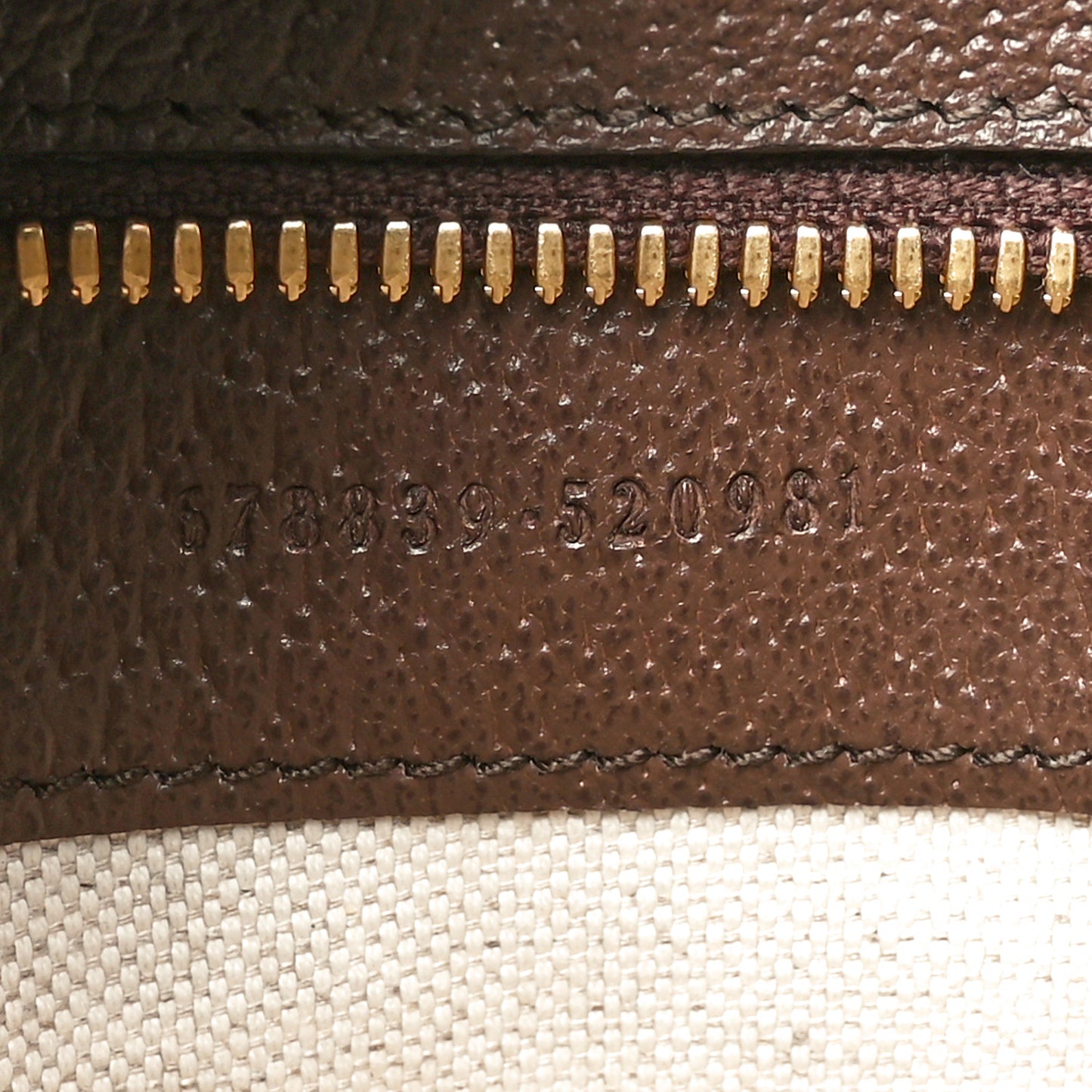 Monogram Jumbo GG Textured Dollar Calfskin Web Tote Bag Camel Ebony New Acero