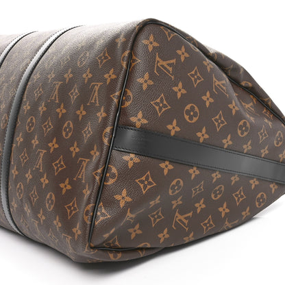 Louis Vuitton Monogram Macassar Keepall Bandouliere 55 9 of 9