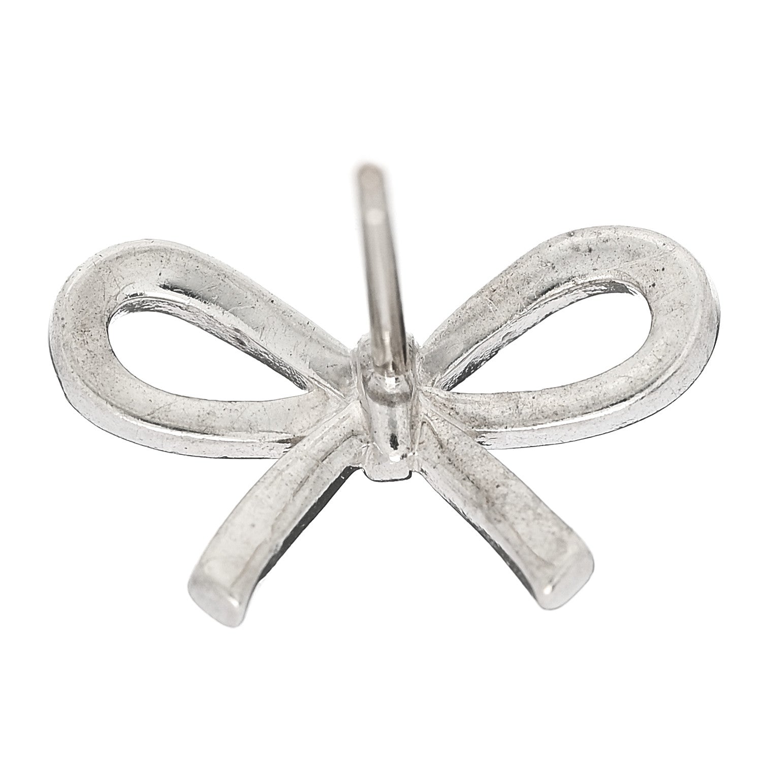 Tiffany Sterling Silver Bow Earrings 5 of 6