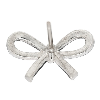 Tiffany Sterling Silver Bow Earrings 5 of 6