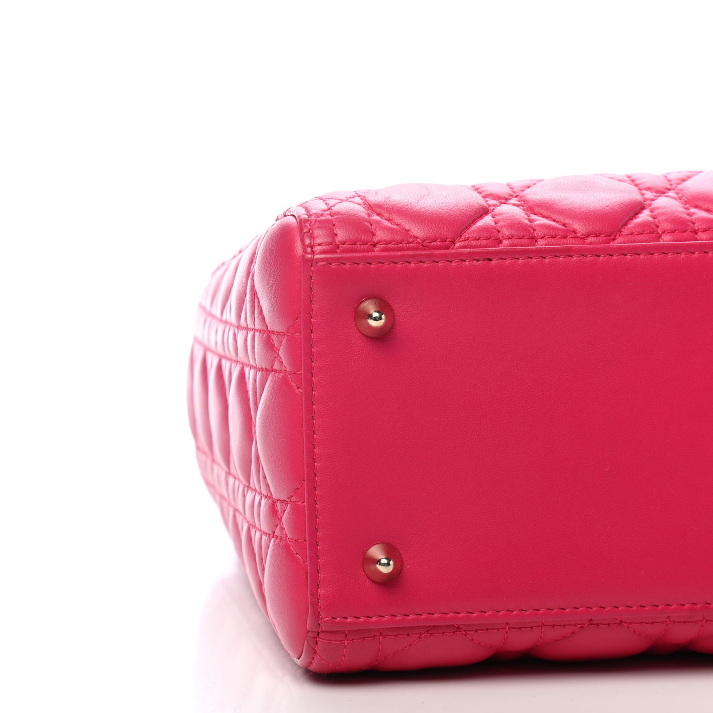 Lambskin Cannage Medium Lady Dior Pink