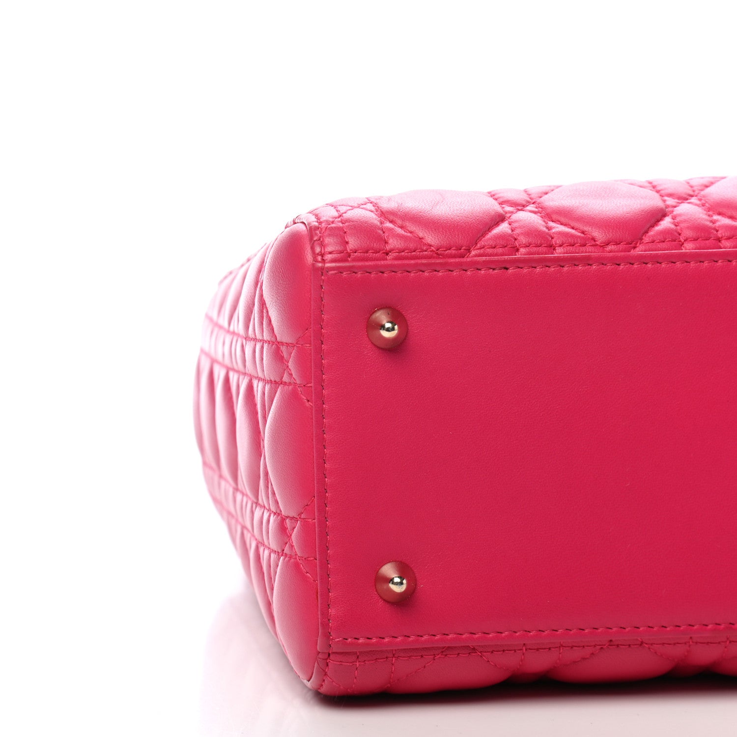 Christian Dior Lambskin Cannage Medium Lady Dior Pink 7 of 8