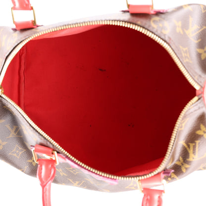Louis Vuitton Monogram Totem Speedy 30 Magenta 5 of 9