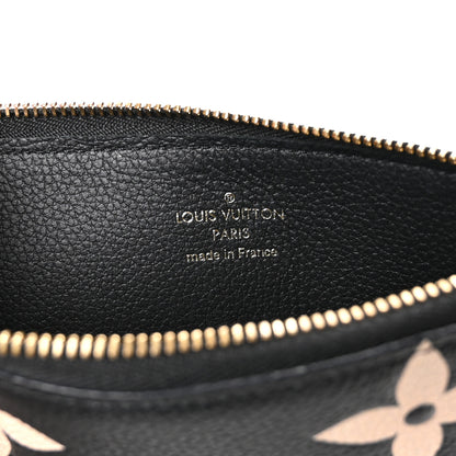 Louis Vuitton Empreinte Monogram Giant Crafty Trio Pochette Black Creme 6 of 6