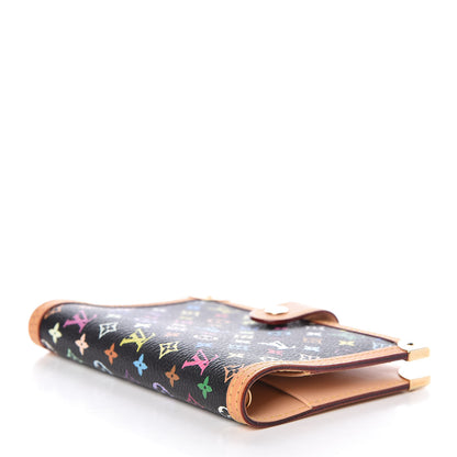 Louis Vuitton Monogram Multicolor Small Ring Agenda Cover Black 4 of 7