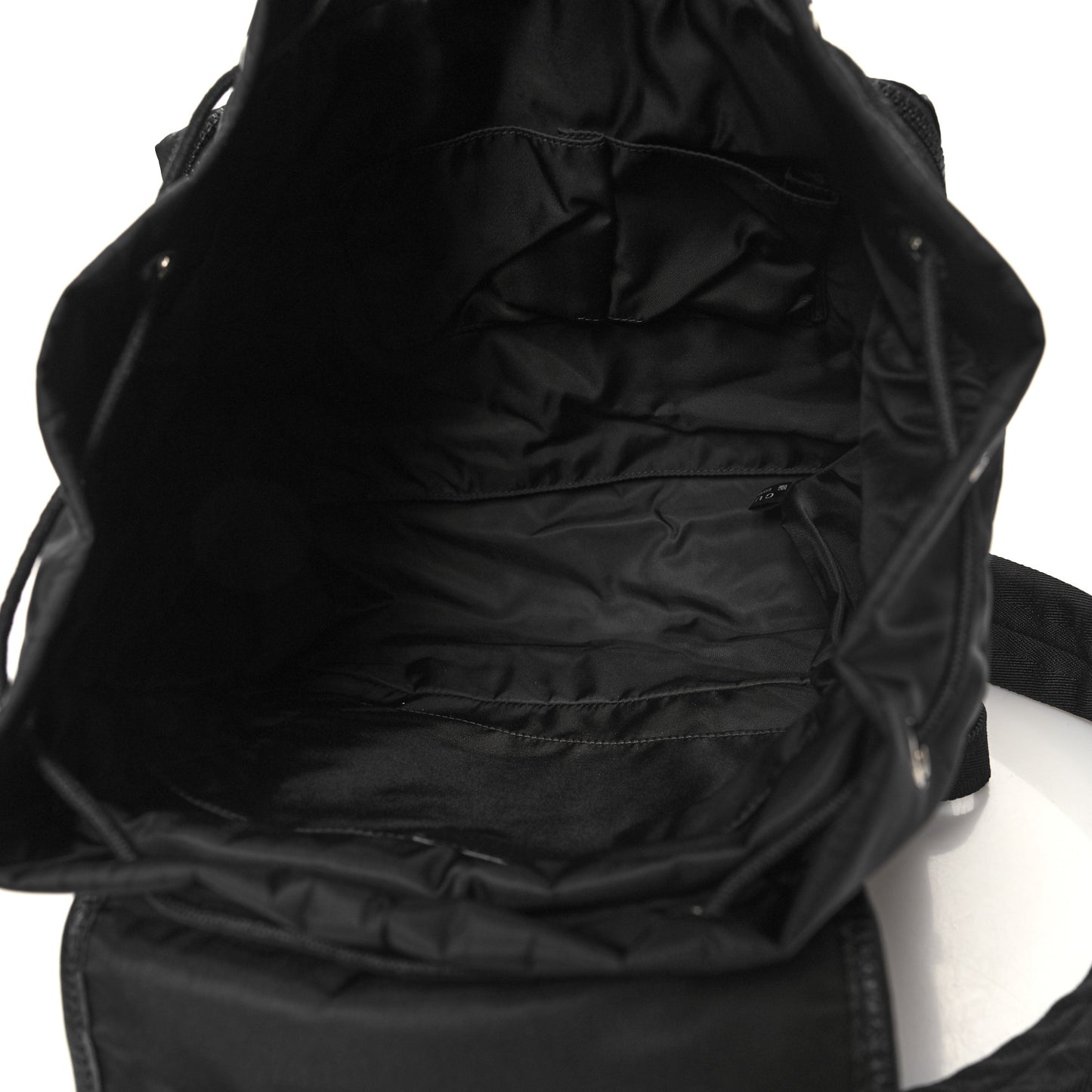 Nylon Monogram Medium Light Single Buckle Backpack Black