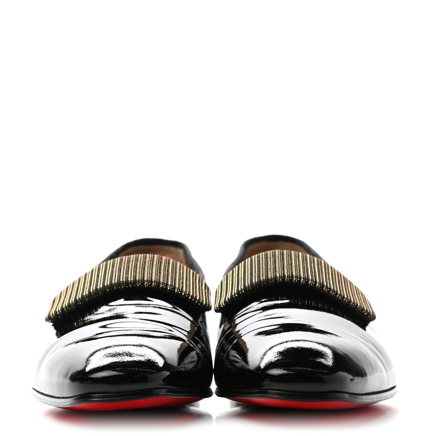 Patent Mens Vittorio Loafers 44 Black