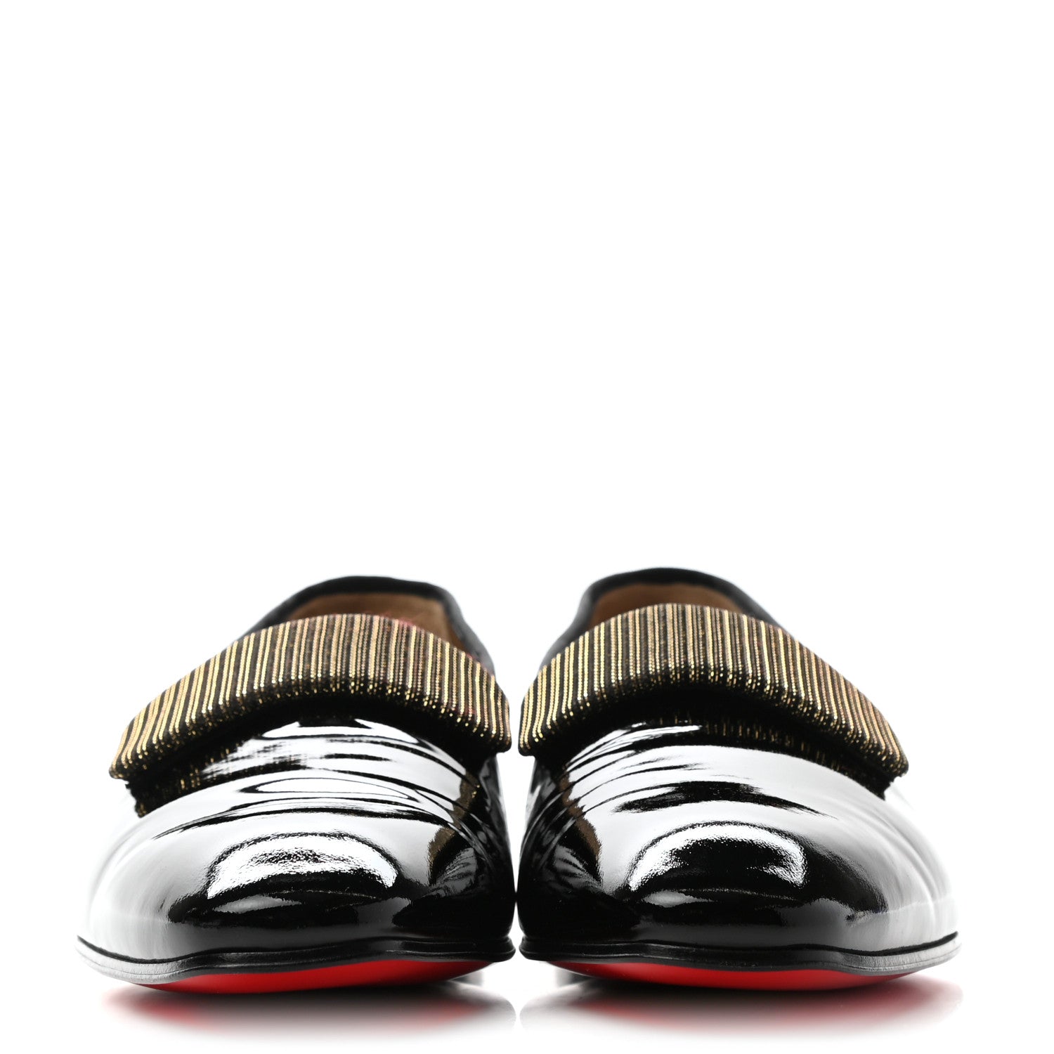 Christian Louboutin Patent Mens Vittorio Loafers 44 Black 2 of 7