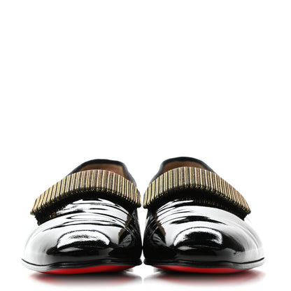 Christian Louboutin Patent Mens Vittorio Loafers 44 Black 2 of 7