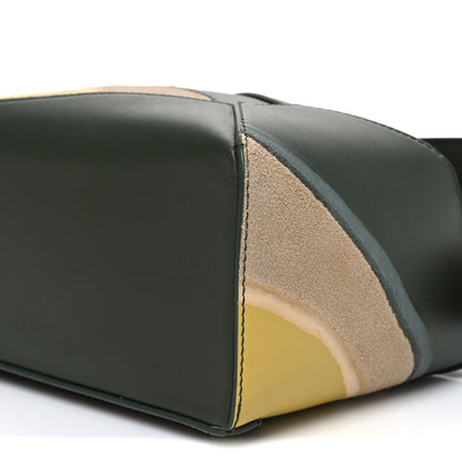 Loewe Calfskin Landscape Small Puzzle Bag Bottle Green Ochre 10 of 10
