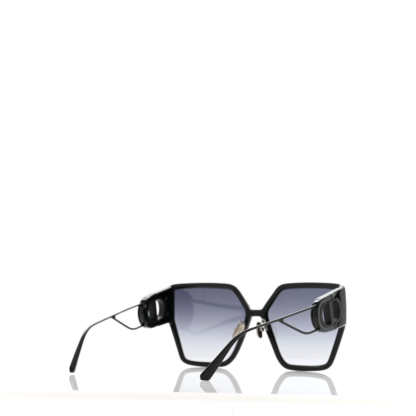 Acetate Square 30 Montaigne Sunglasses Black