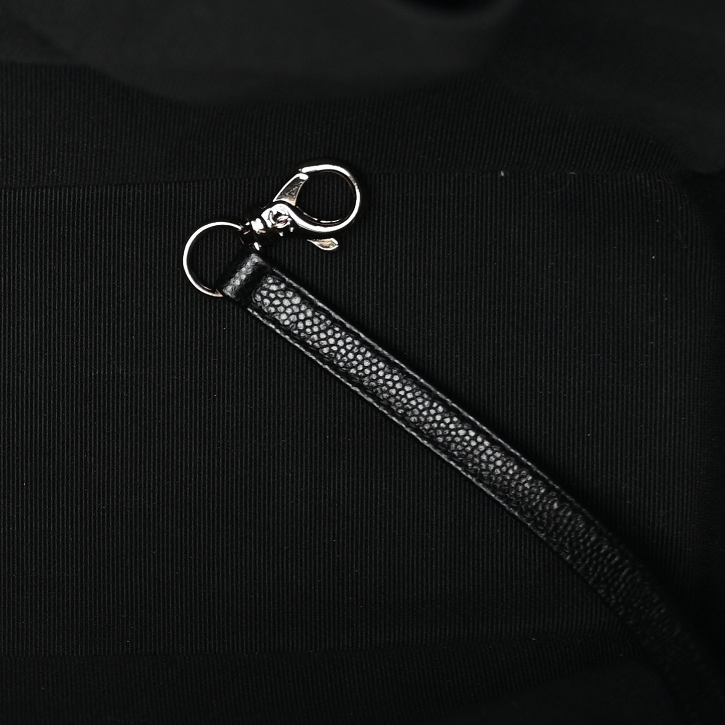Caviar Quilted Large Shopping Tote Black