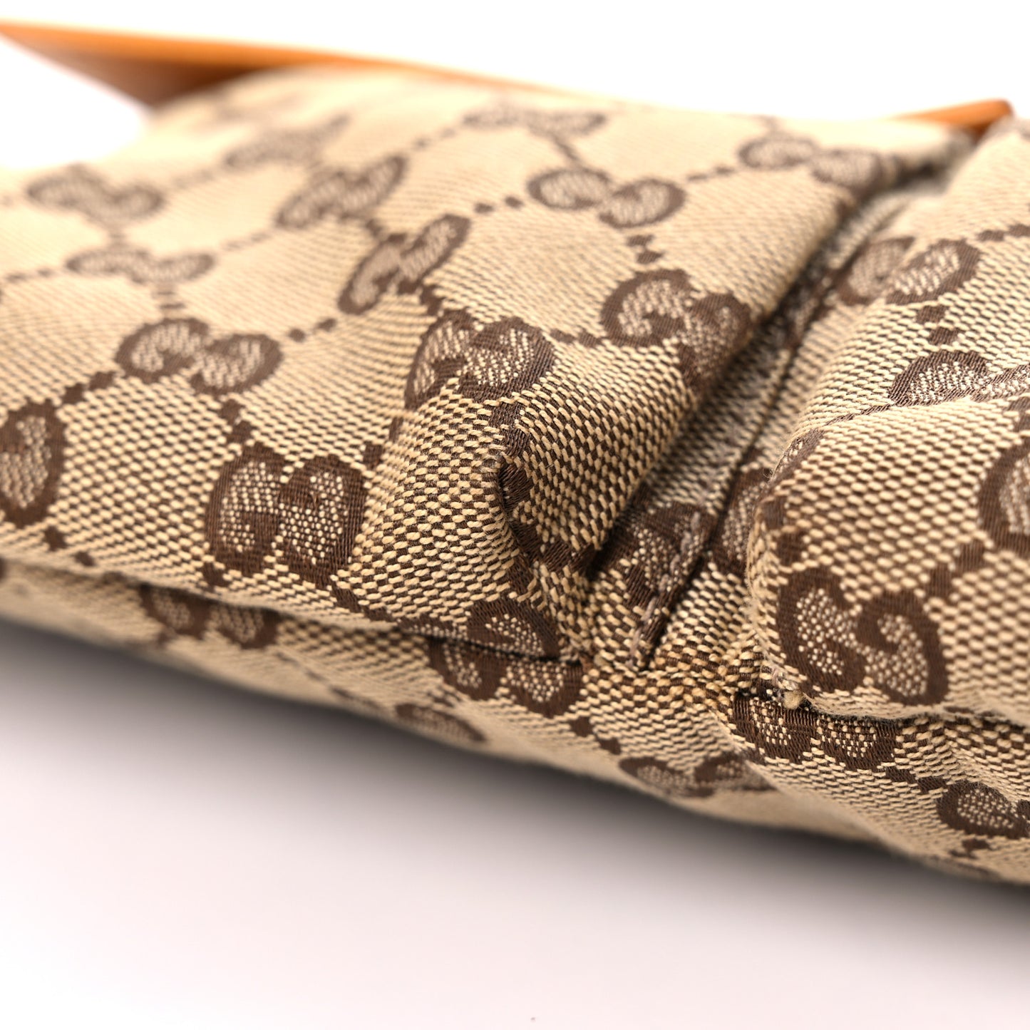 GG Monogram Web Double Pocket Belt Bag Yellow
