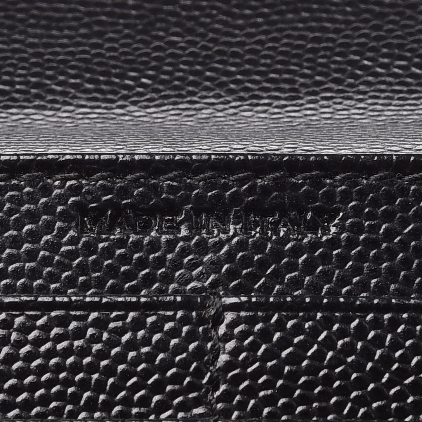 Grain De Poudre Studded Classic Marquage Flap Wallet Black