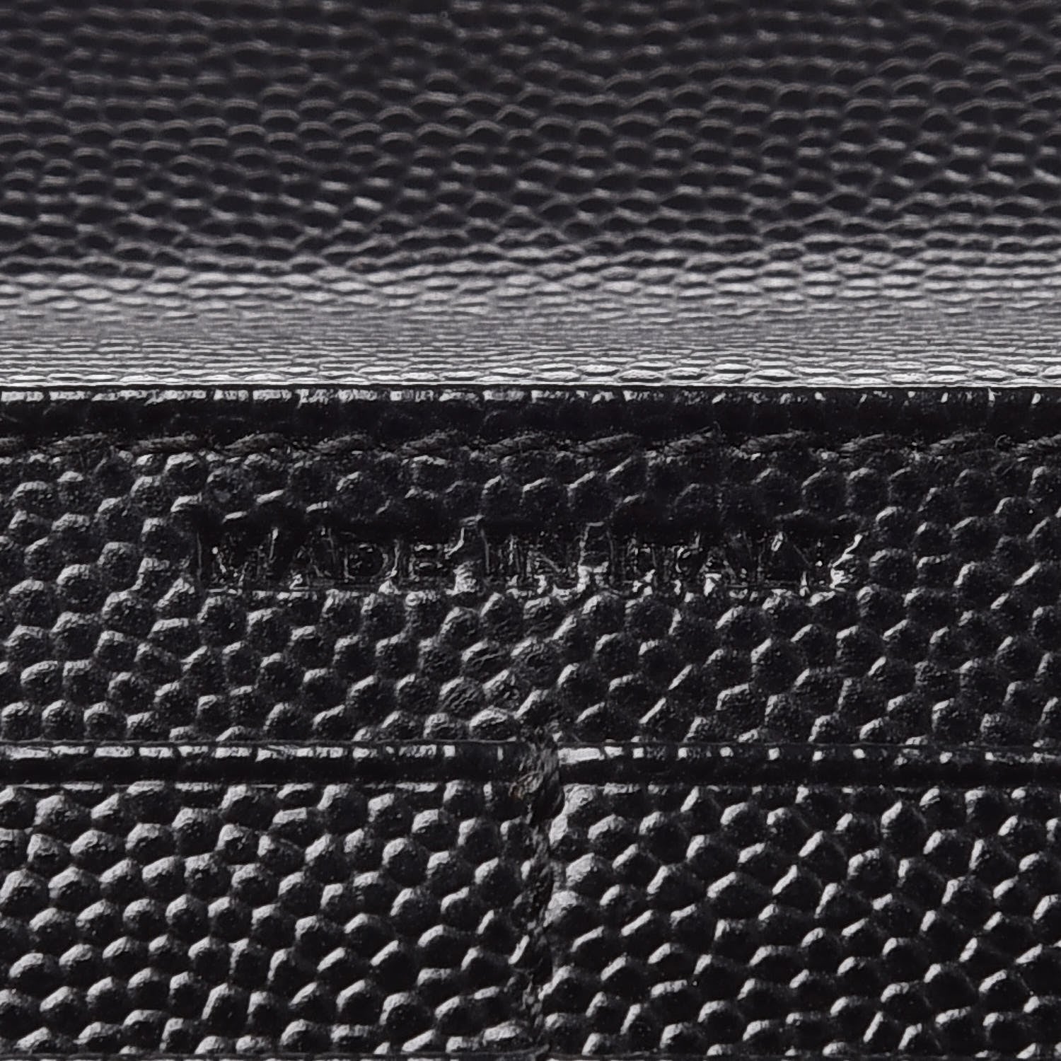 Saint Laurent Grain De Poudre Studded Classic Marquage Flap Wallet Black 10 of 10