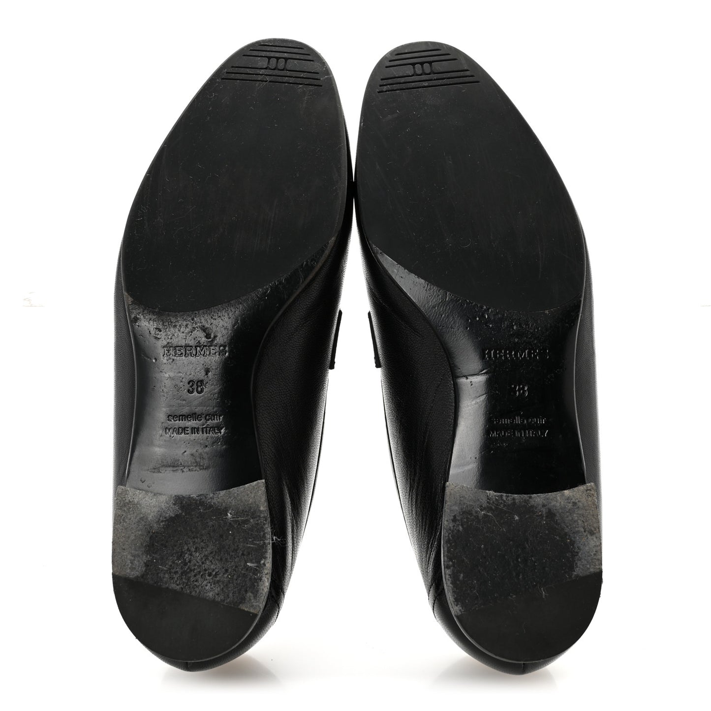 Goatskin Womens Paris Loafers 38 Black