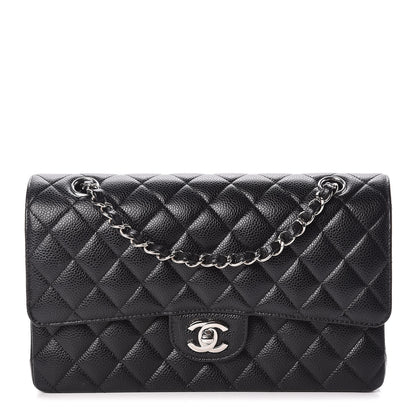 Chanel Caviar Quilted Medium Double Flap Black 1 of 12