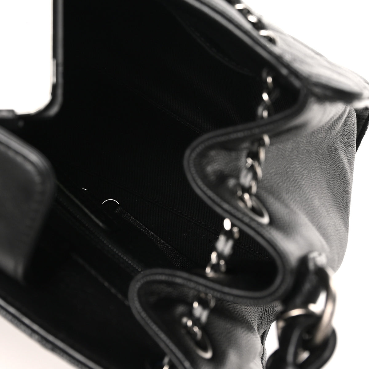 Chanel Caviar Quilted Medium CC Bucket Bag Black 4 of 11