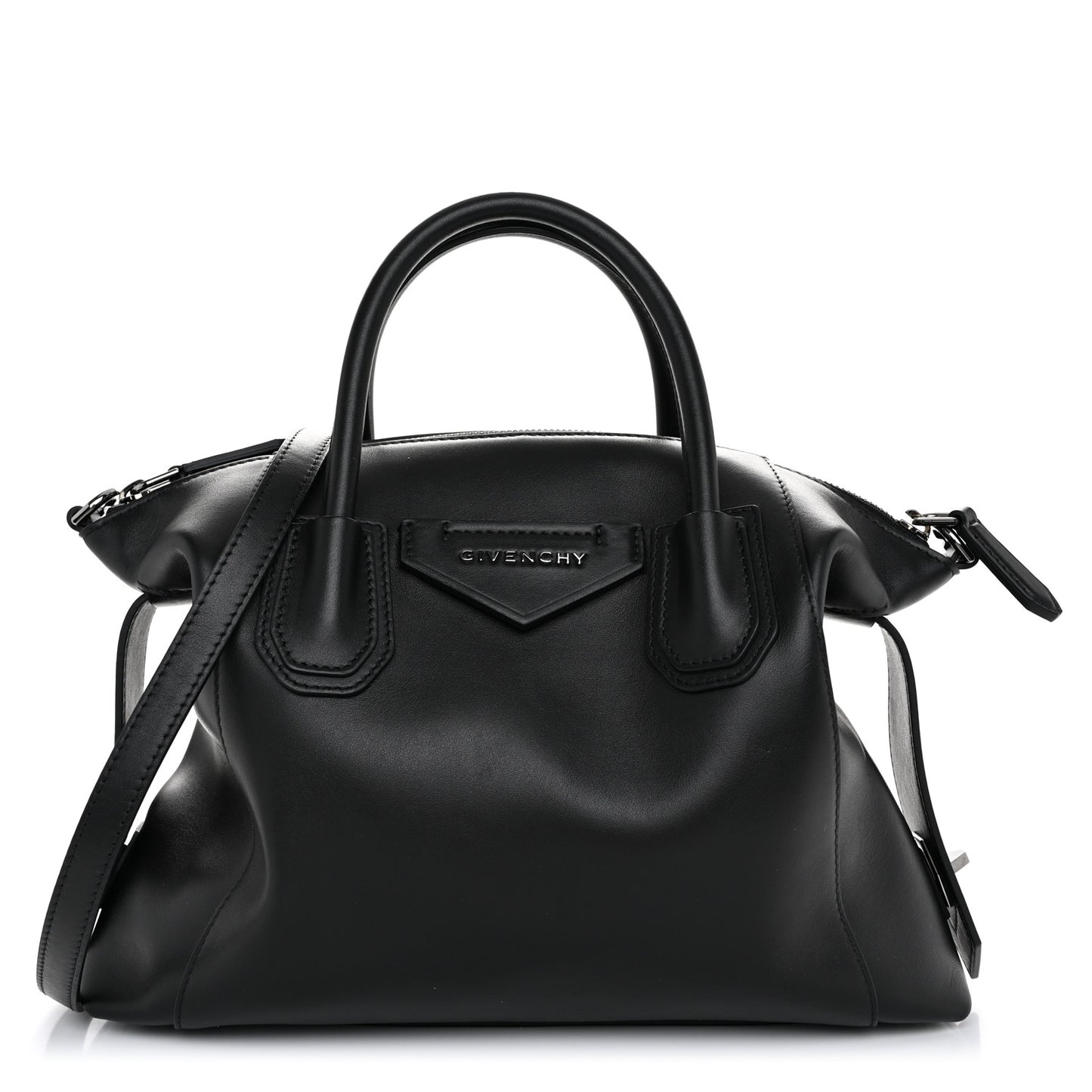 Smooth Calfskin Small Soft Antigona Black