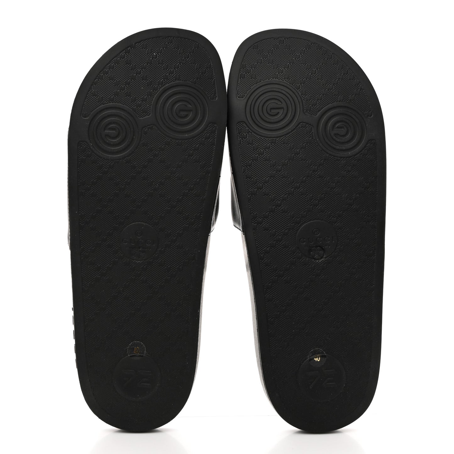 Nappa Cat Logo Womens Pursuit Slide Sandals 40 Black