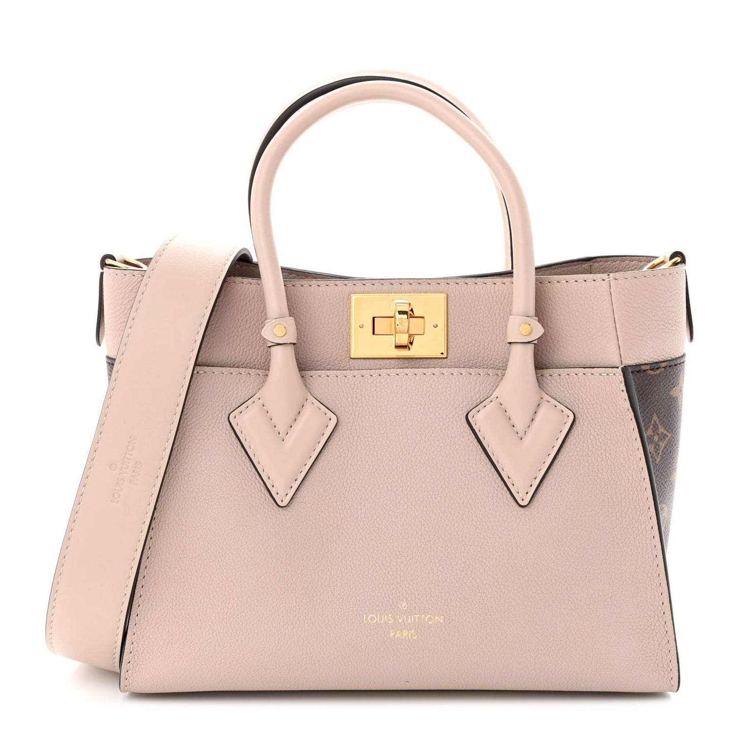 Calfskin Monogram On My Side PM Greige