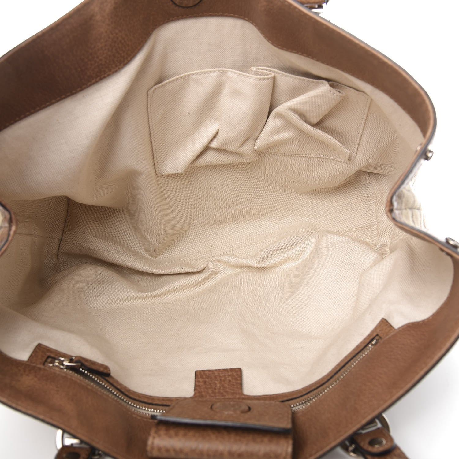 Gucci Monogram Old Libeccio Miss GG Tote Beige Ebony Light Brown 5 of 11