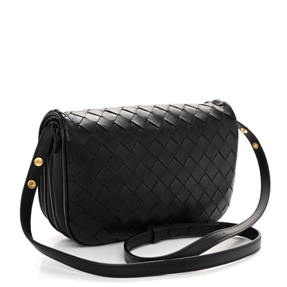Bottega Veneta Nappa Intrecciato Puff Pouch On Strap Black Space 3 of 10