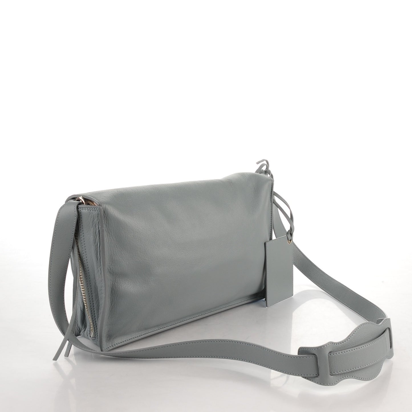 Calfskin Papier Sight Shoulder Grey