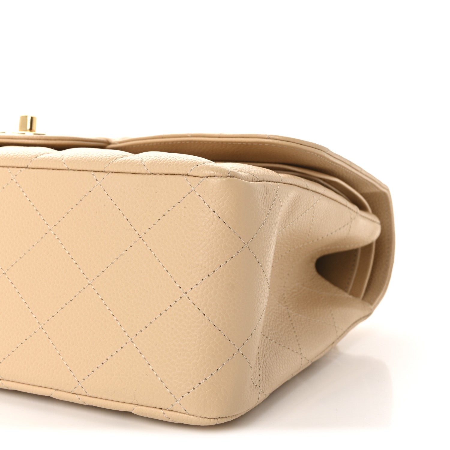 Chanel Caviar Quilted Jumbo Double Flap Beige 10 of 10