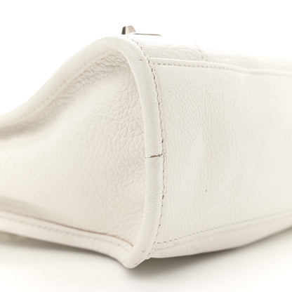 Balenciaga Chevre Silver Metallic Edge Hardware S City White 10 of 27