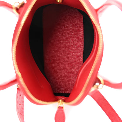 Balenciaga Signature Grained Calfskin Logo XXS Ville Top Handle Bag Rouge Lantern Black 5 of 13
