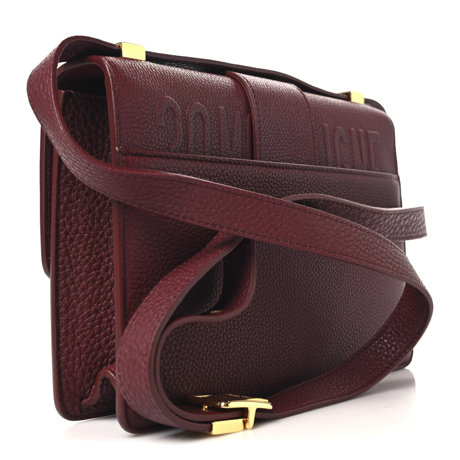 Christian Dior Grained Calfskin 30 Montaigne Flap Bag Red Brick 3 of 10