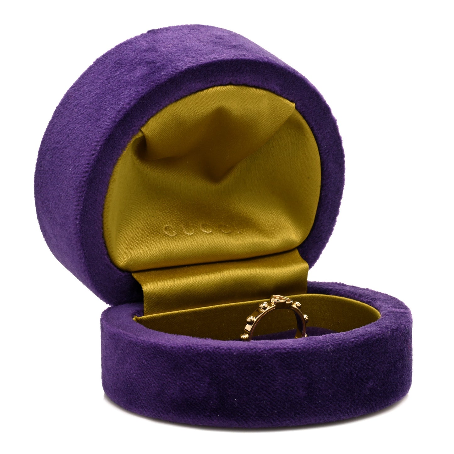 18K Yellow Gold Running GG Ring 53 6.5