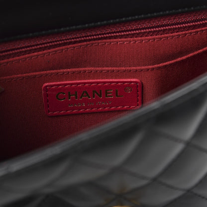 Chanel Lambskin Quilted Mini Romance Square Flap Black 7 of 12