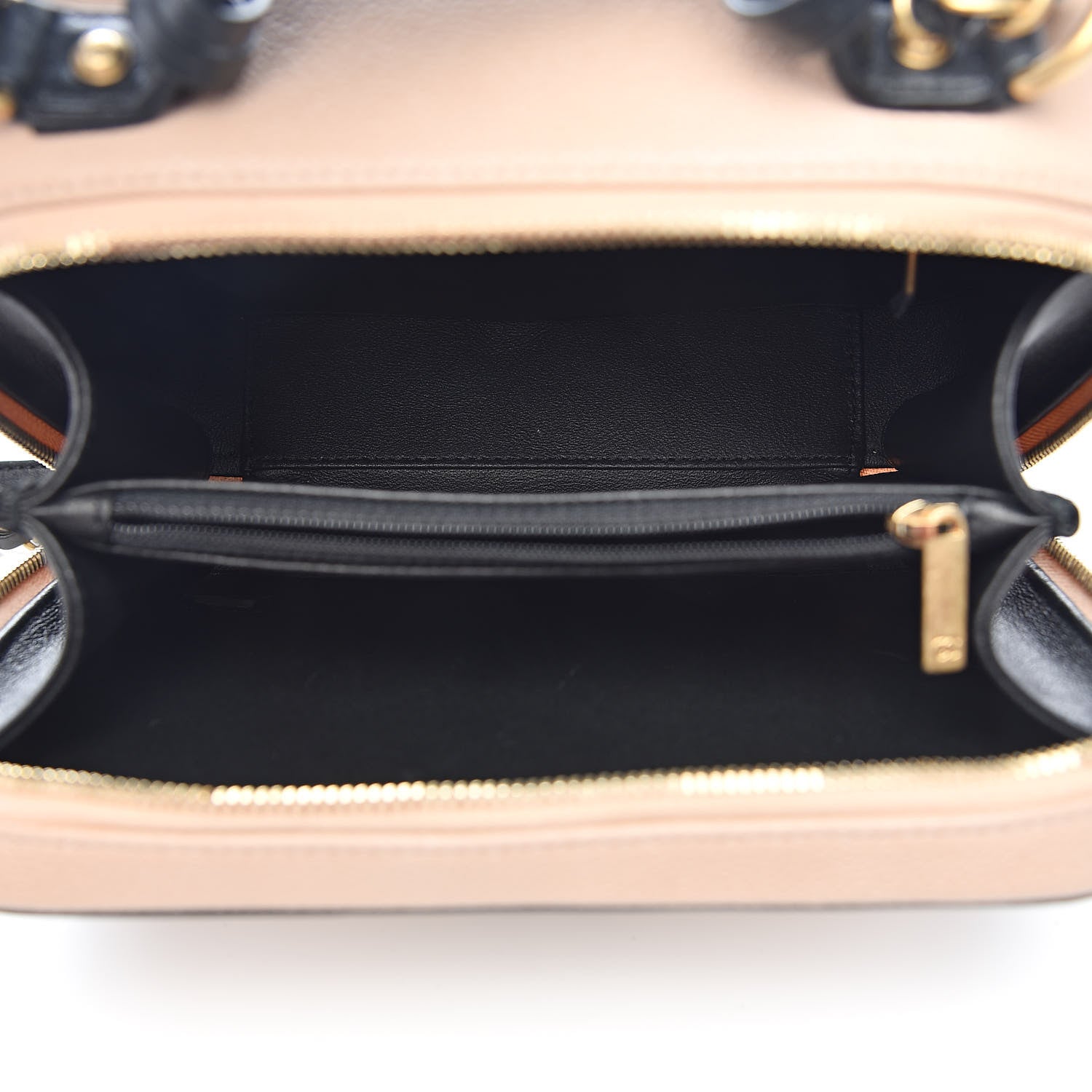 Chanel Caviar Quilted Medium CC Filigree Vanity Case Beige Black 5 of 10