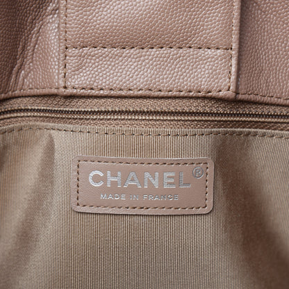 Chanel Caviar Quilted Large Shopping Tote Dark Beige 8 of 10