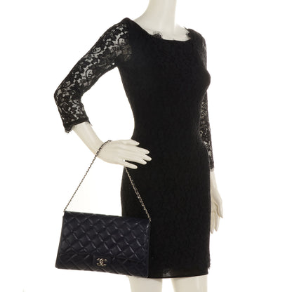 Chanel Caviar Clutch with Chain Flap Navy Blue 2 of 8