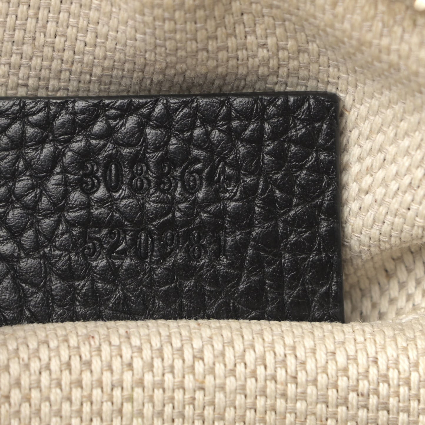 Pebbled Calfskin Small Soho Disco Bag Black
