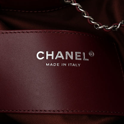 Chanel Shiny Calfskin Quilted Small Chanel 25 Handbag Burgundy 6 of 11