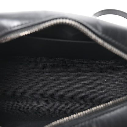 Gucci Calfskin Matelasse Monochrome Small GG Marmont Chain Shoulder Bag Black 5 of 10