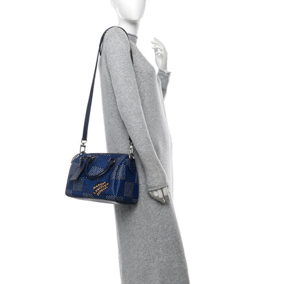 Louis Vuitton Damier Heritage Speedy Bandouliere 25 Blue 2 of 10