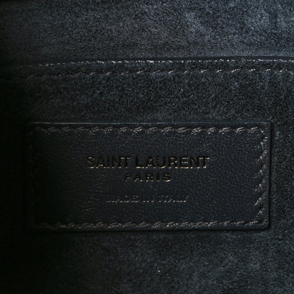 Saint Laurent Calfskin Monogram Book Bag Dark Smog 6 of 9