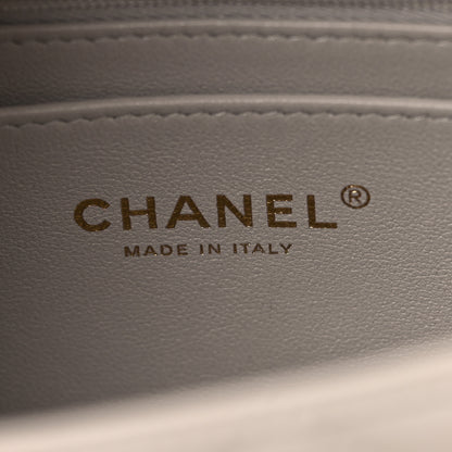 Chanel Lambskin Quilted Mini Rectangular Flap White 6 of 12
