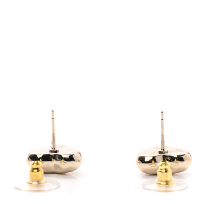 Chanel CC Heart Earrings Gold 3 of 4