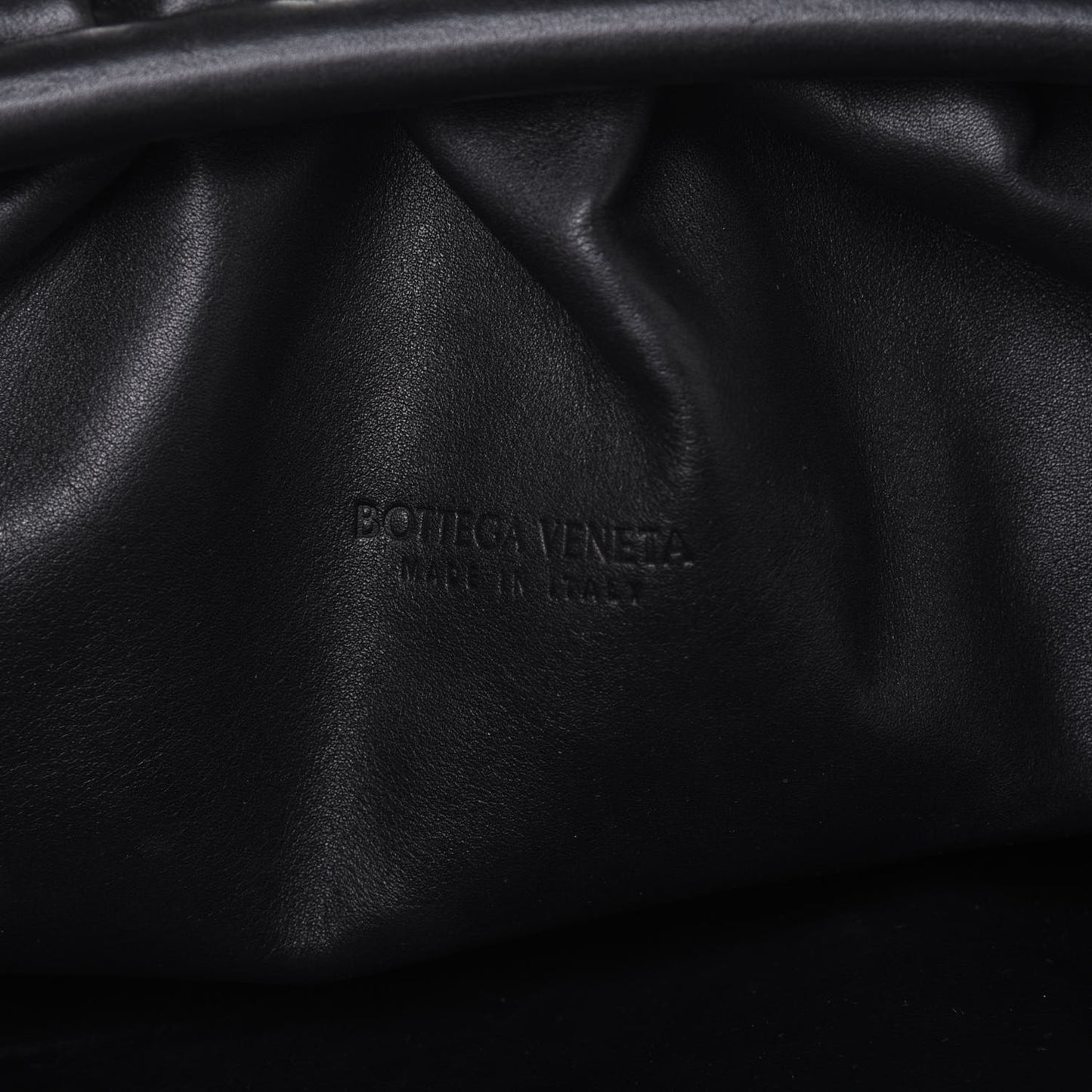 Smooth Butter Calf The Pouch Oversized Clutch Black