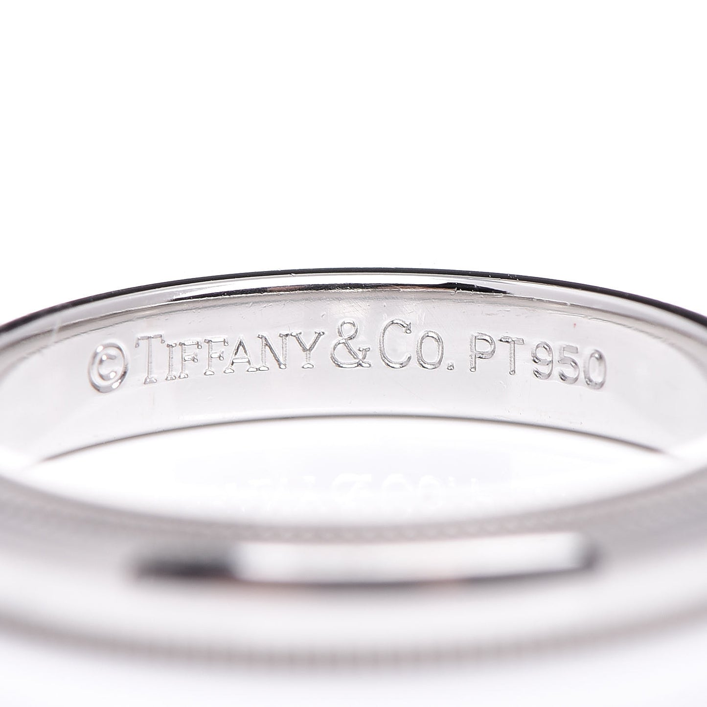 Platinum 3mm Milgrain Wedding Band Ring 49 4.75